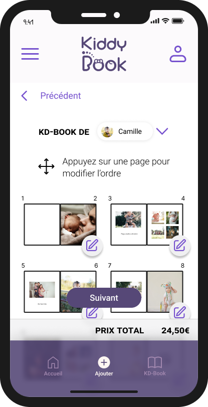 ordre des photos